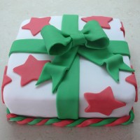 Christmas Cake - Gift Box Cake